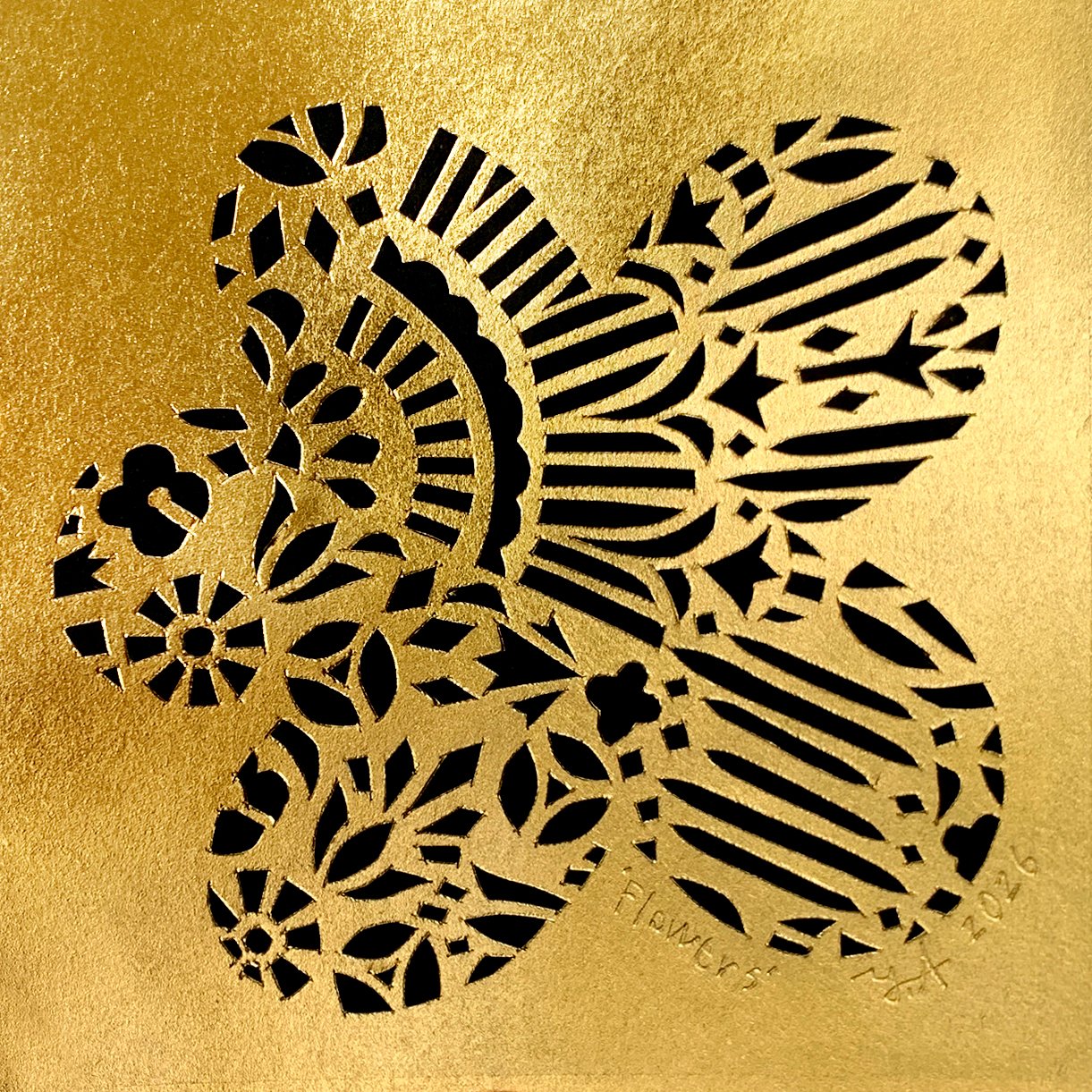 ‘Flowers’ Wine &amp; Paper Cutting Workshop