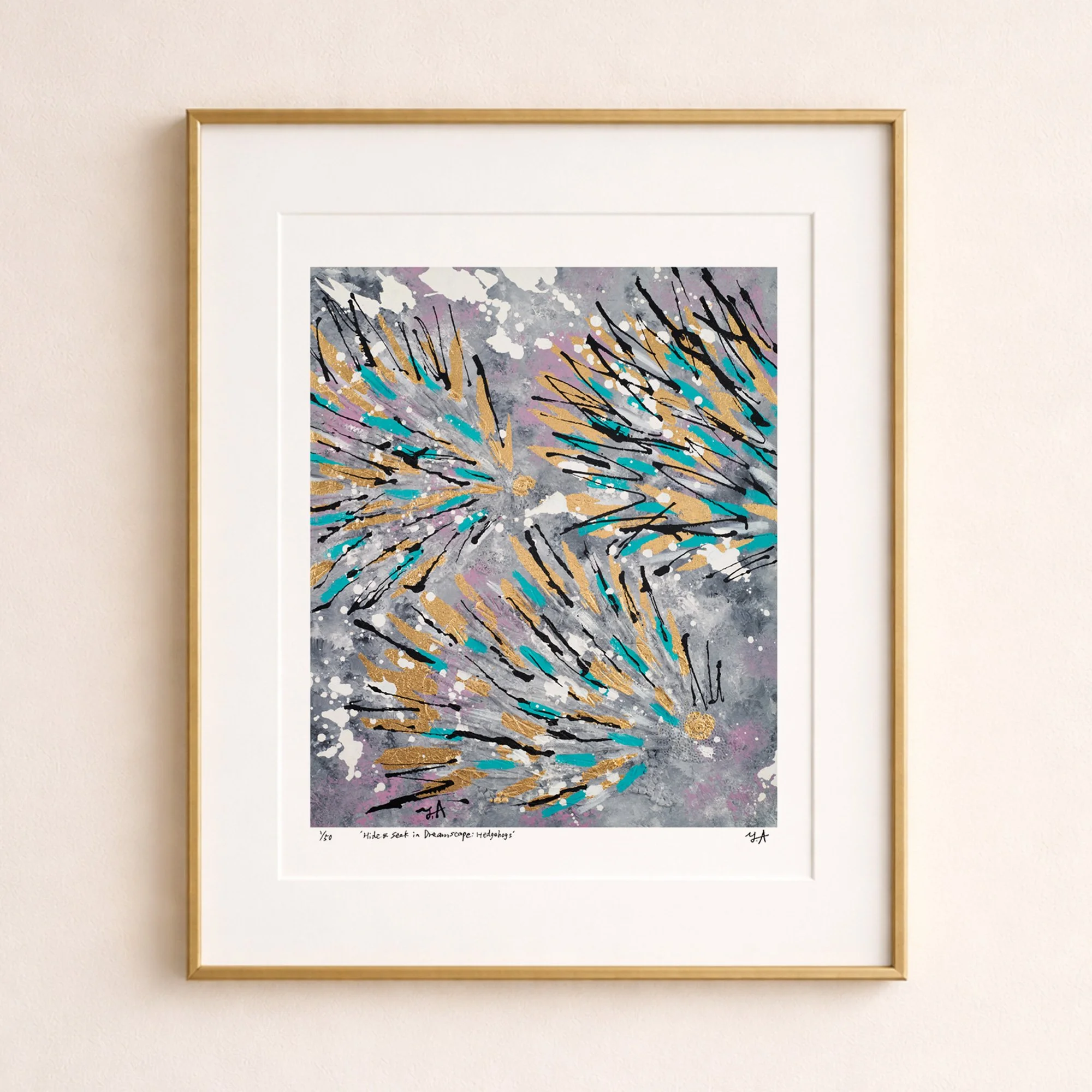 Hide & Seek in Dreamscape: Hedgehogs — Giclée Print