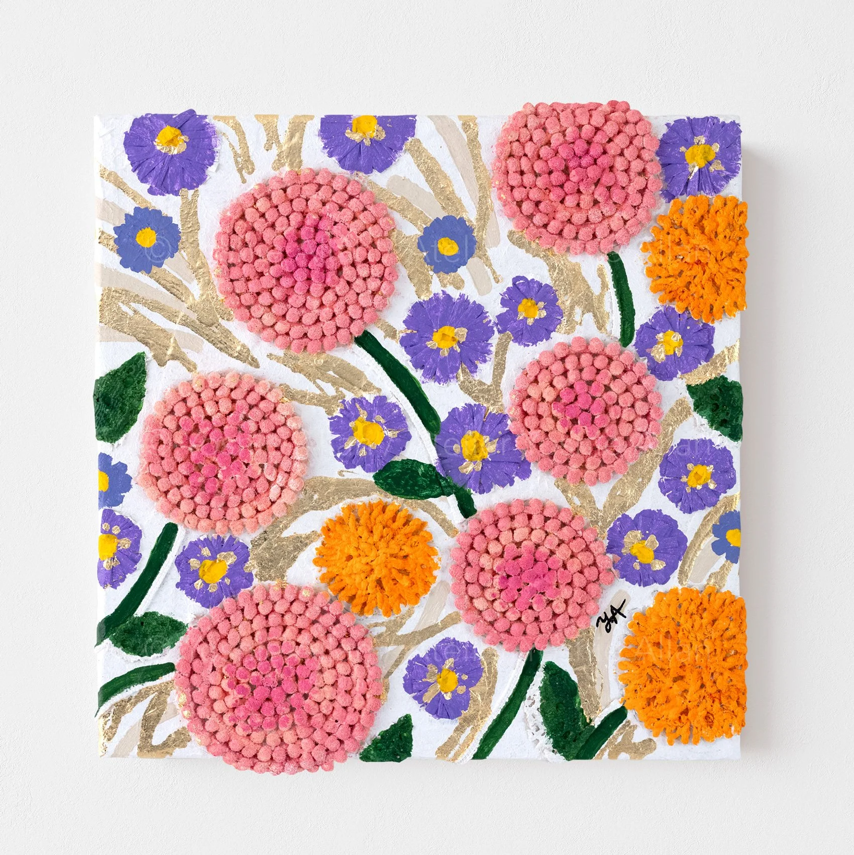 Flowers in Rhythm 09 — Dahlia & Aster by Yoshie Allan