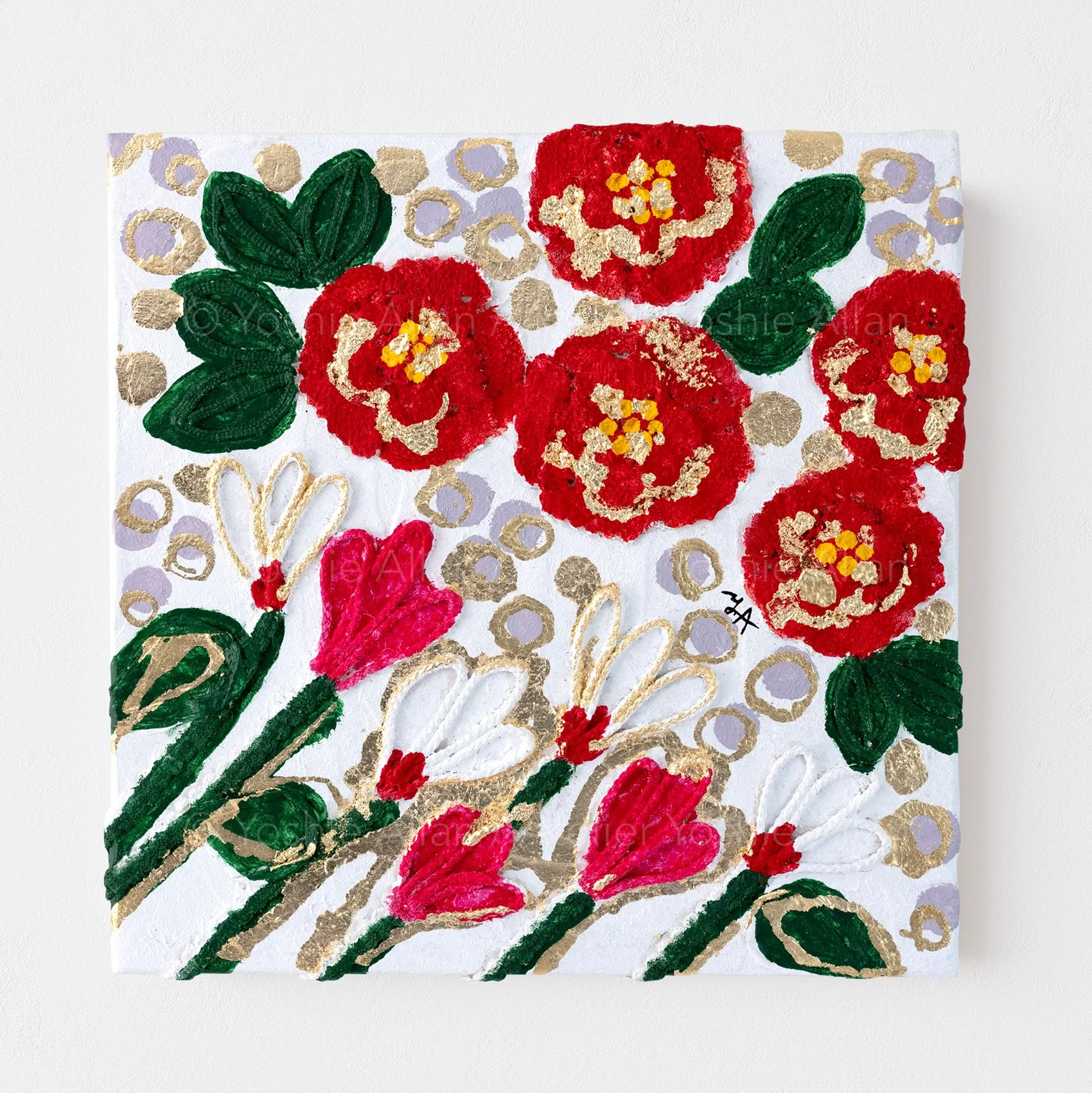 Flowers in Rhythm 12 — Camellia & Cyclamen by Yoshie Allan