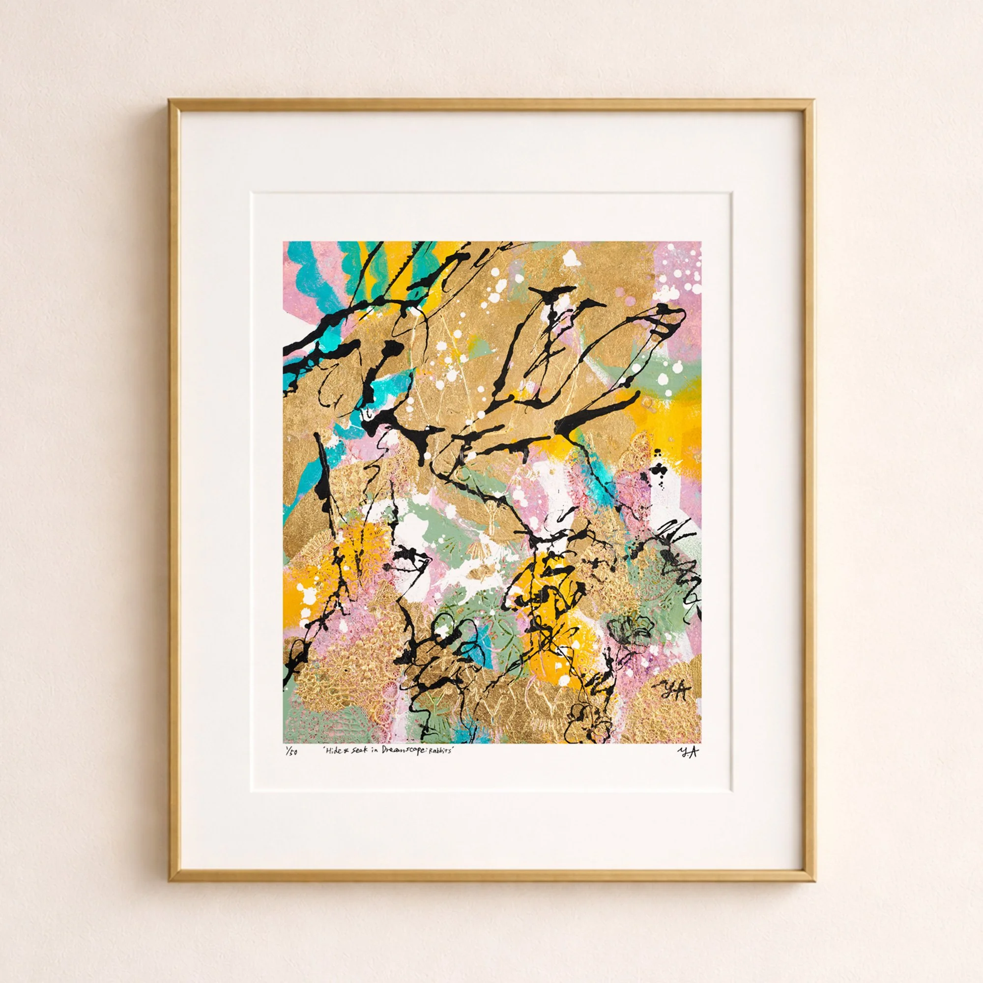 Hide & Seek in Dreamscape: Rabbits — Giclée Print