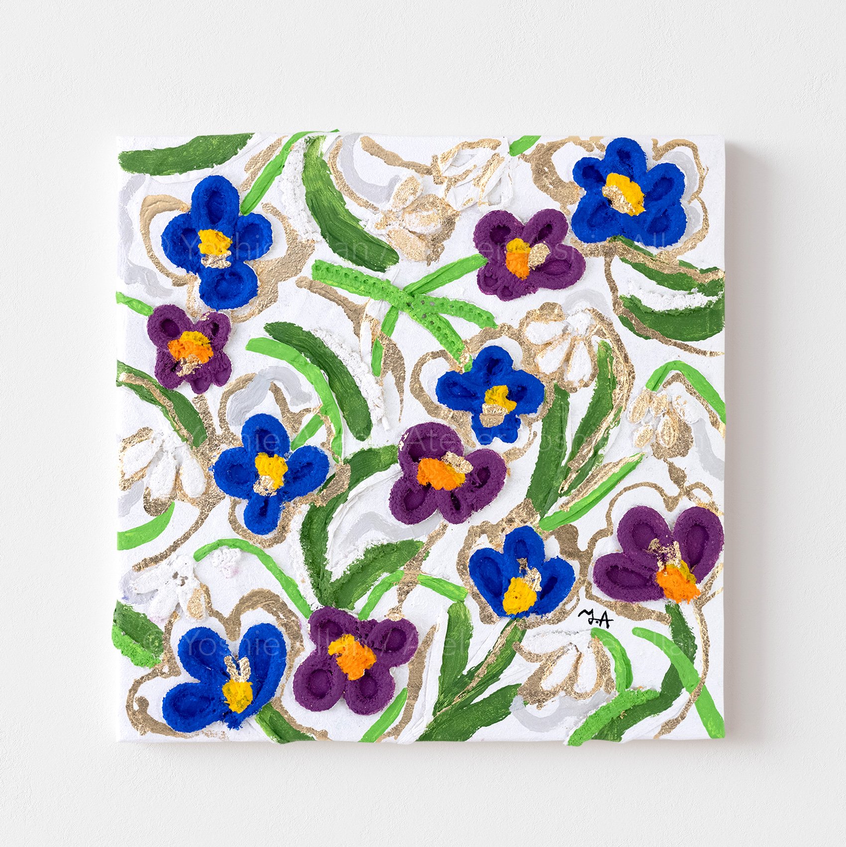 Flowers in Rhythm 01 — Snowdrop and Crocus by Yoshie Allan
