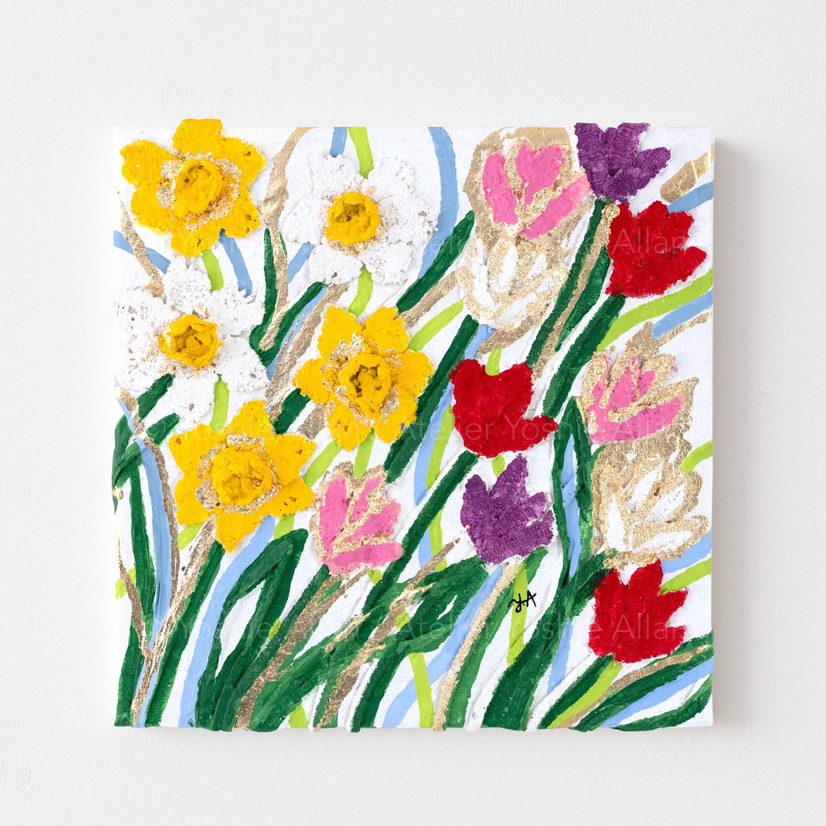Flowers in Rhythm 03 — Tulip & Daffodil by Yoshie Allan