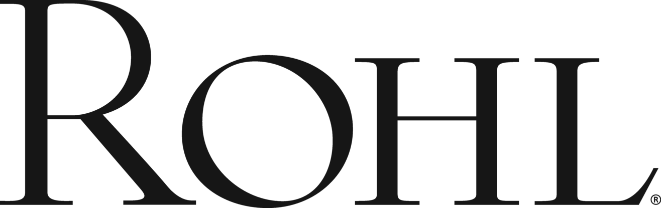 Text logo with the word ROHL in black against a plain white background.