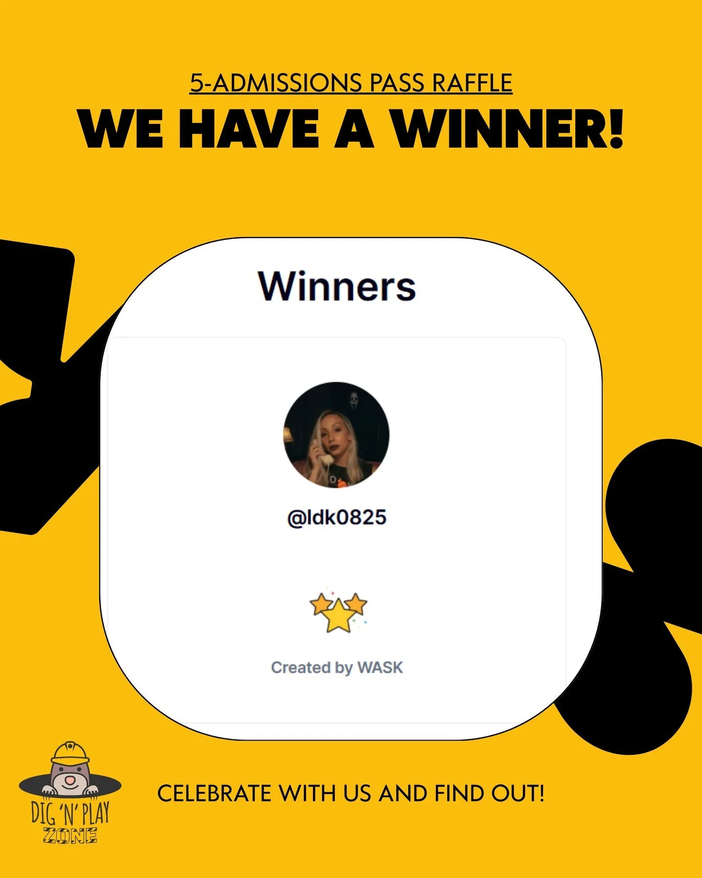 🚧🎉 WE HAVE OUR WINNERS! 🎉🚧

A BIG congratulations to our 🏆 5-Admission Pass Winners:

🎟️ @ldk0825 
🎟️ @ Check Facebook

👷&zwj;♂️🦺 Please send us a DM to claim your prize!

We want to say a HUGE thank you to everyone who liked, shared, and ta