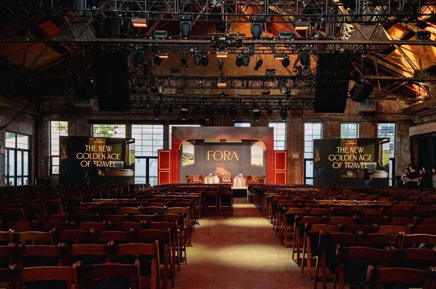 We returned to Knockdown Center for Fora Live Forum 2025 and reimagined the golden age of travel - transforming 50,000 sq ft into a 1920s-inspired journey by rail. Highly immersive, dynamic, and multi-layered, this 2-day event featured sponsored expe