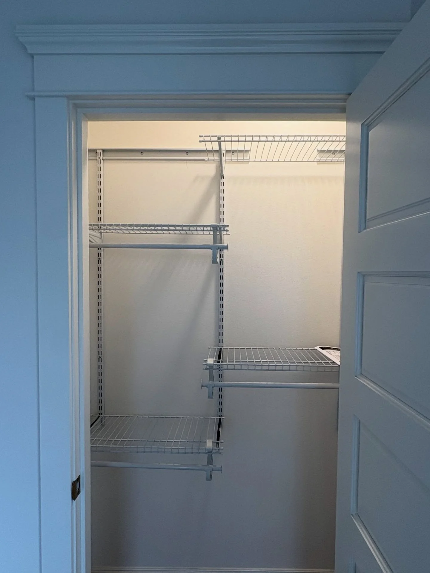 Install of Rubbermaid closet ShelfTrack
