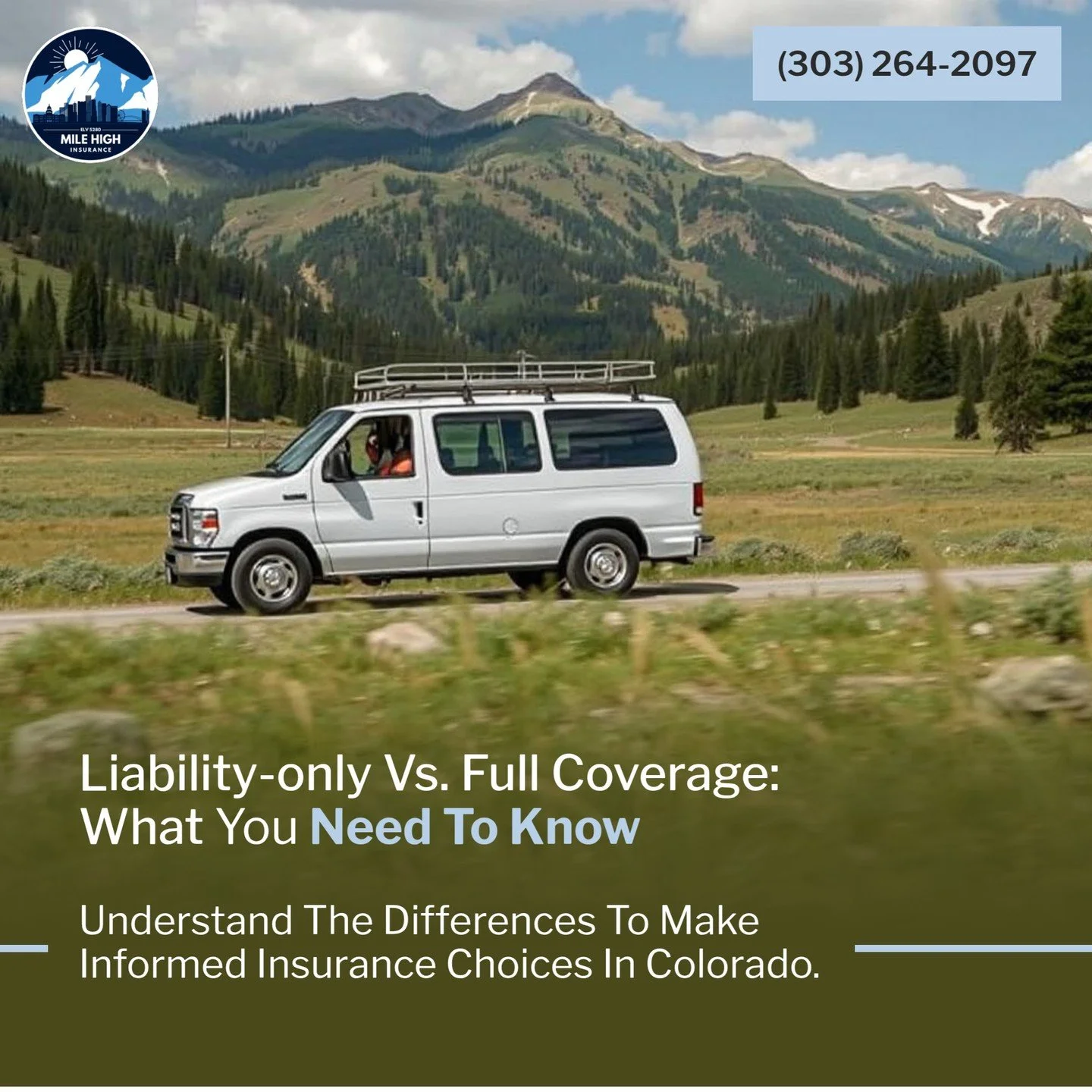 When choosing auto insurance in Colorado, understanding the difference between liability-only and full coverage is key! 

🚗 **Liability-Only** covers damages to others in an accident you cause. This is often cheaper but can leave you vulnerable if y