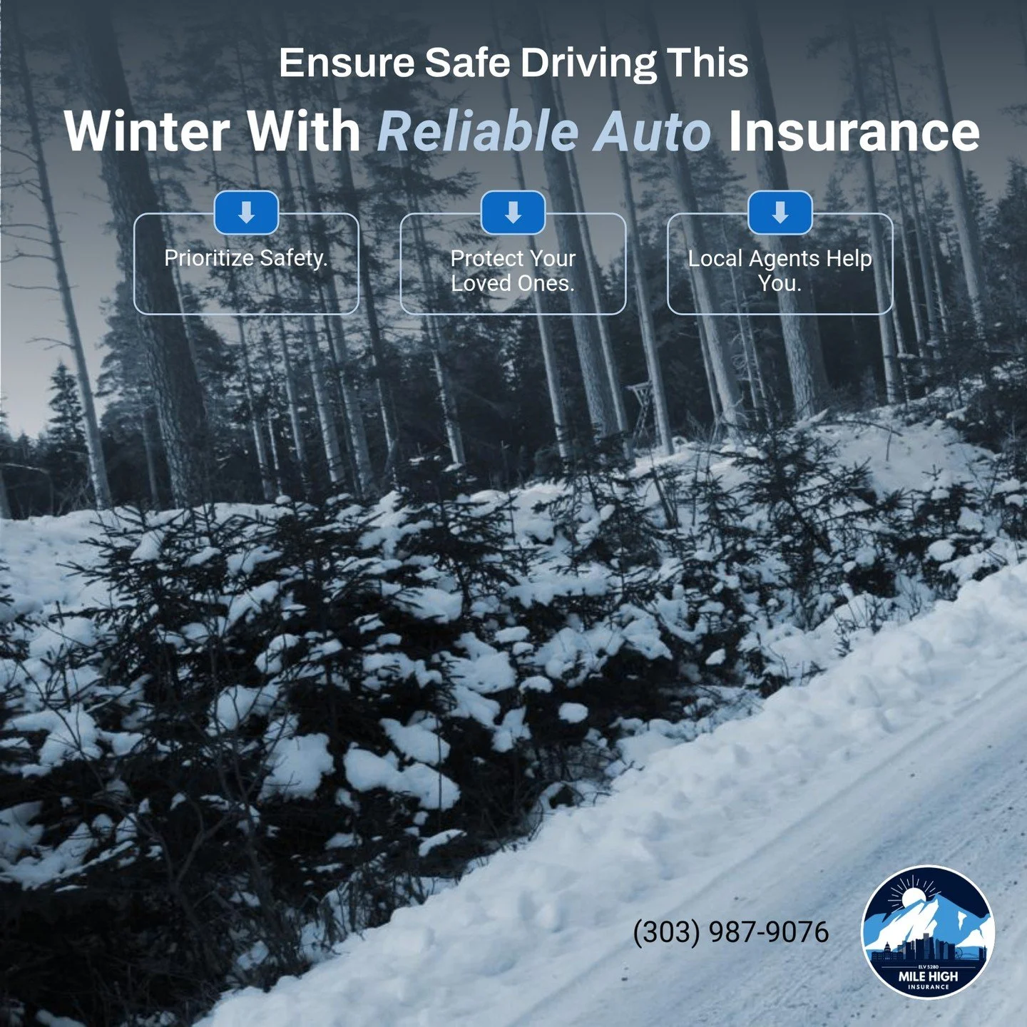 As winter blankets our roads in snow, safe driving becomes even more critical. ❄️ Good auto coverage protects your family from unexpected accidents and damage during treacherous conditions. With icy streets and reduced visibility, having a reliable i