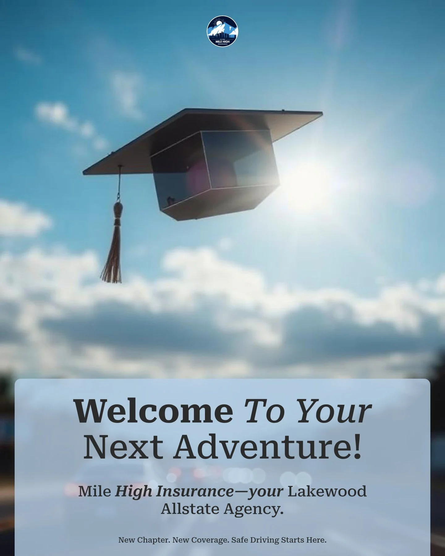 Graduation marks an exciting new chapter in life! 🎓 As graduates transition from school to the real world, it's essential to ensure they have the right coverage. 🚗

With Mile High Insurance, we provide affordable car insurance options tailored to m
