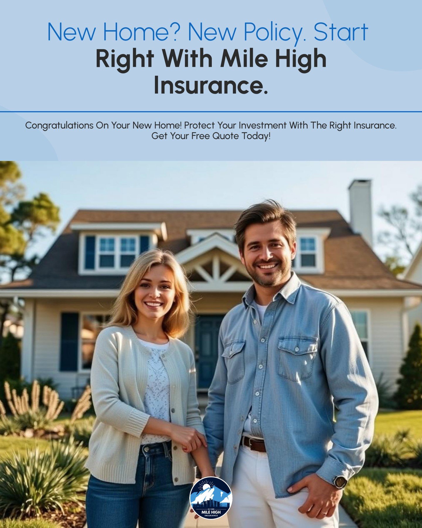 Owning a new home is a significant milestone! 🏡 As you settle in, it's essential to protect your investment with the right insurance policy. At Mile High Insurance, we offer tailored coverage options to meet your unique needs. 

From safeguarding yo