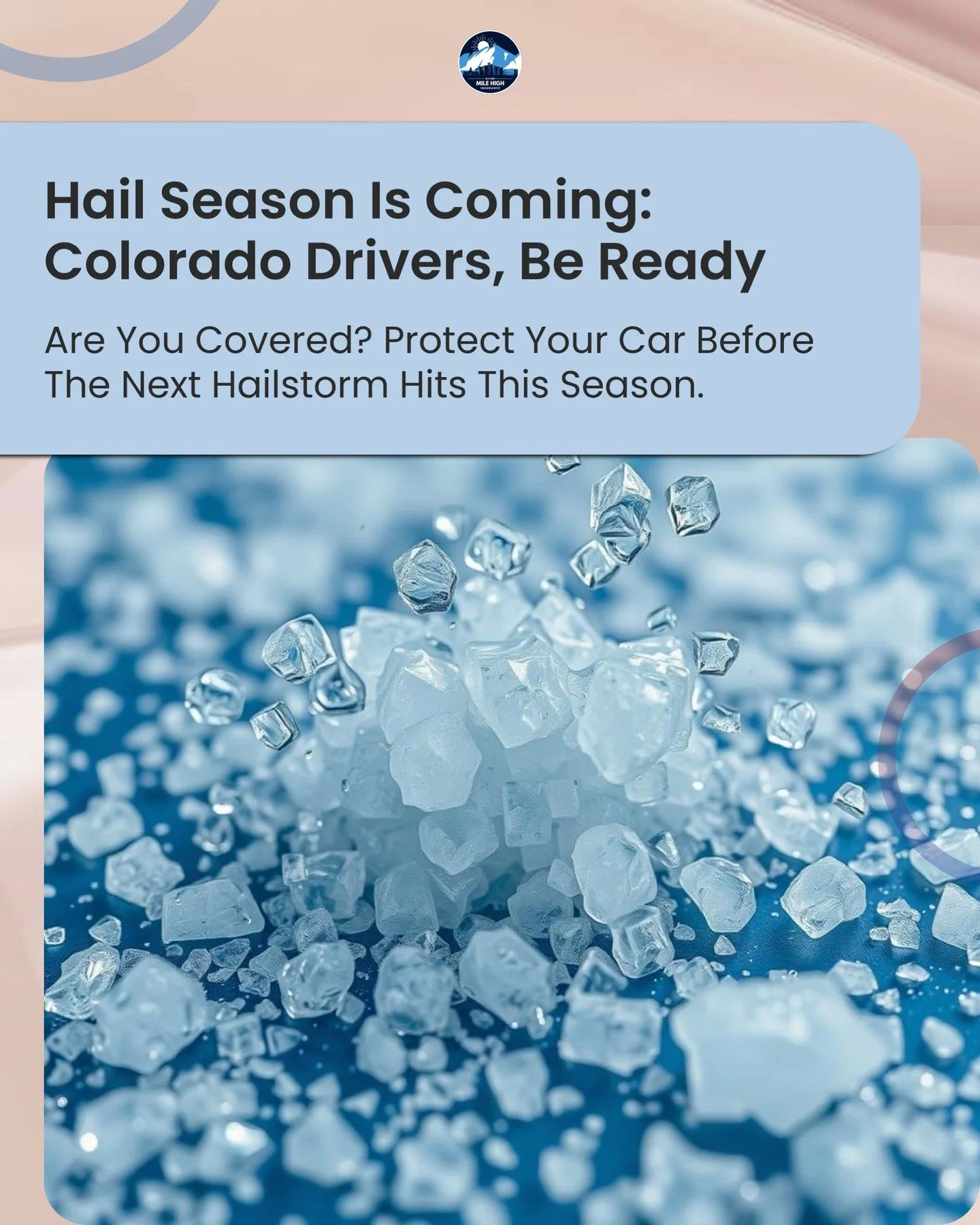 As hail season approaches in Colorado, it&rsquo;s crucial to prepare your vehicle for potential damage. 🌩️💔 Hail can cause dents, cracked windshields, and costly repairs. 

Check your insurance coverage to ensure you&rsquo;re protected against hail