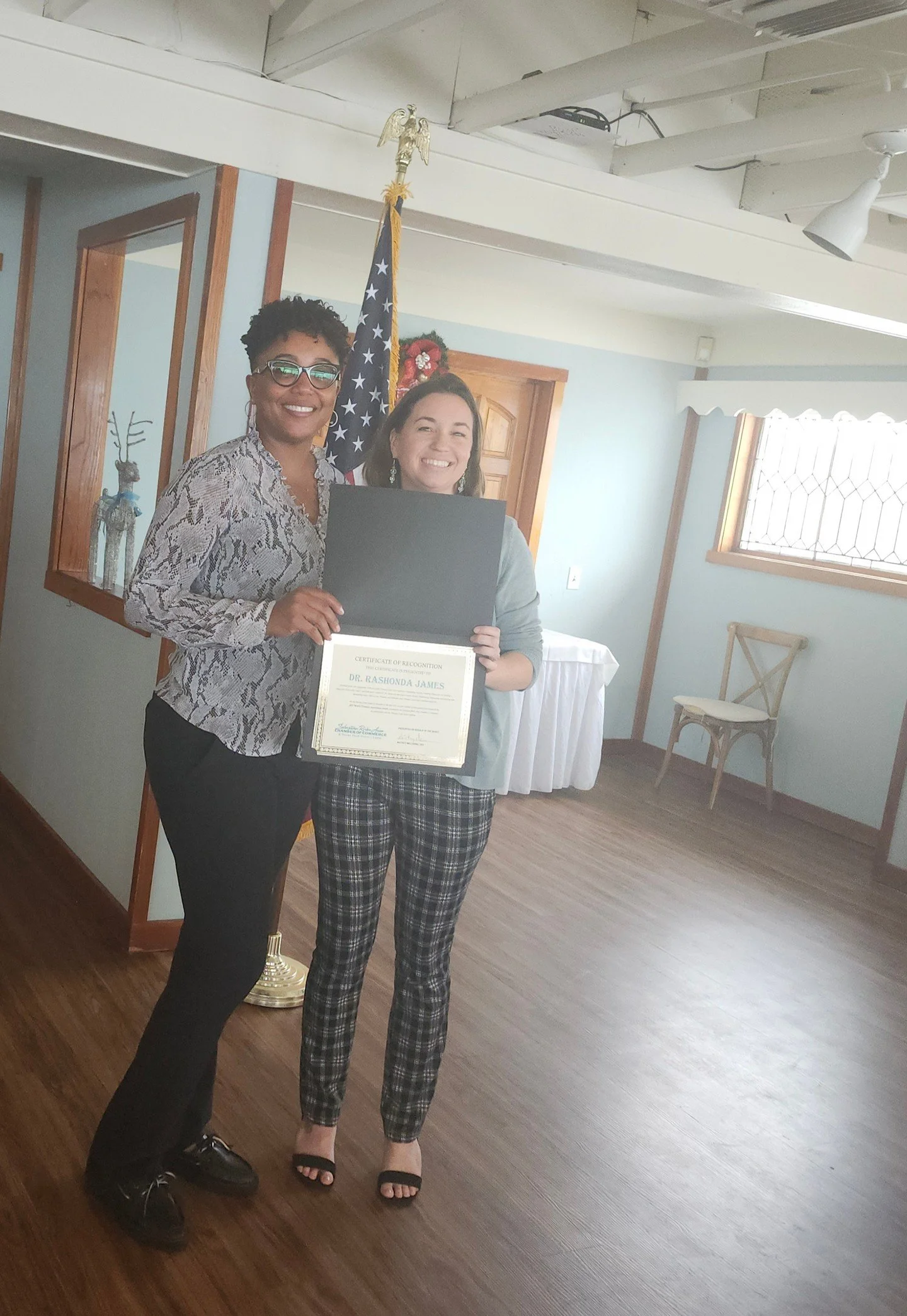📌 This week we had the honor of celebrating Dr. Rashonda James at the Sebastian Area Chamber of Commerce&rsquo;s Volunteer Appreciation Luncheon.

 🌻 Dr. Rashonda has been a devoted volunteer with TCGC since the very beginning. She shows up consist