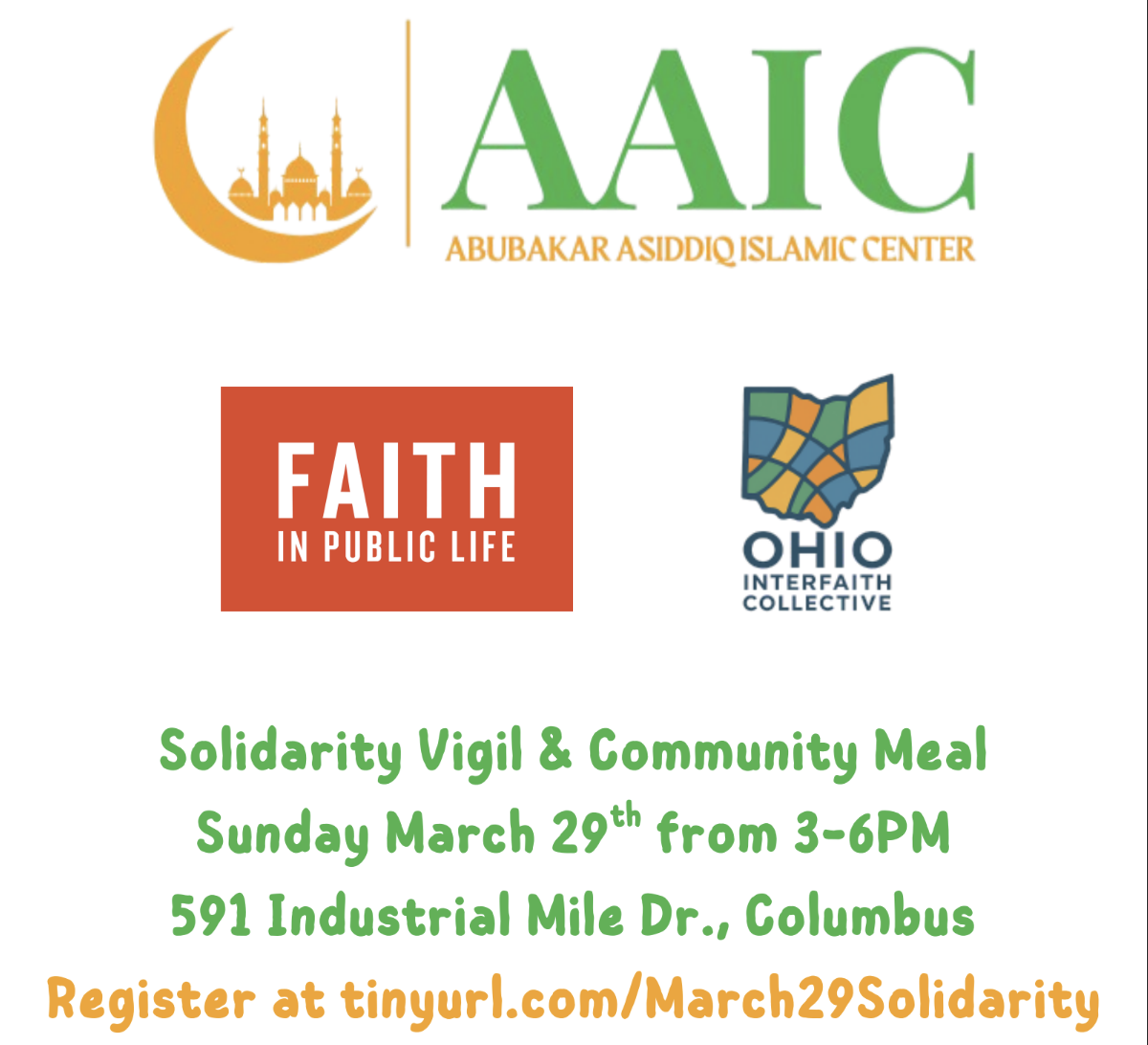 Solidarity Vigil &amp; Community Meal