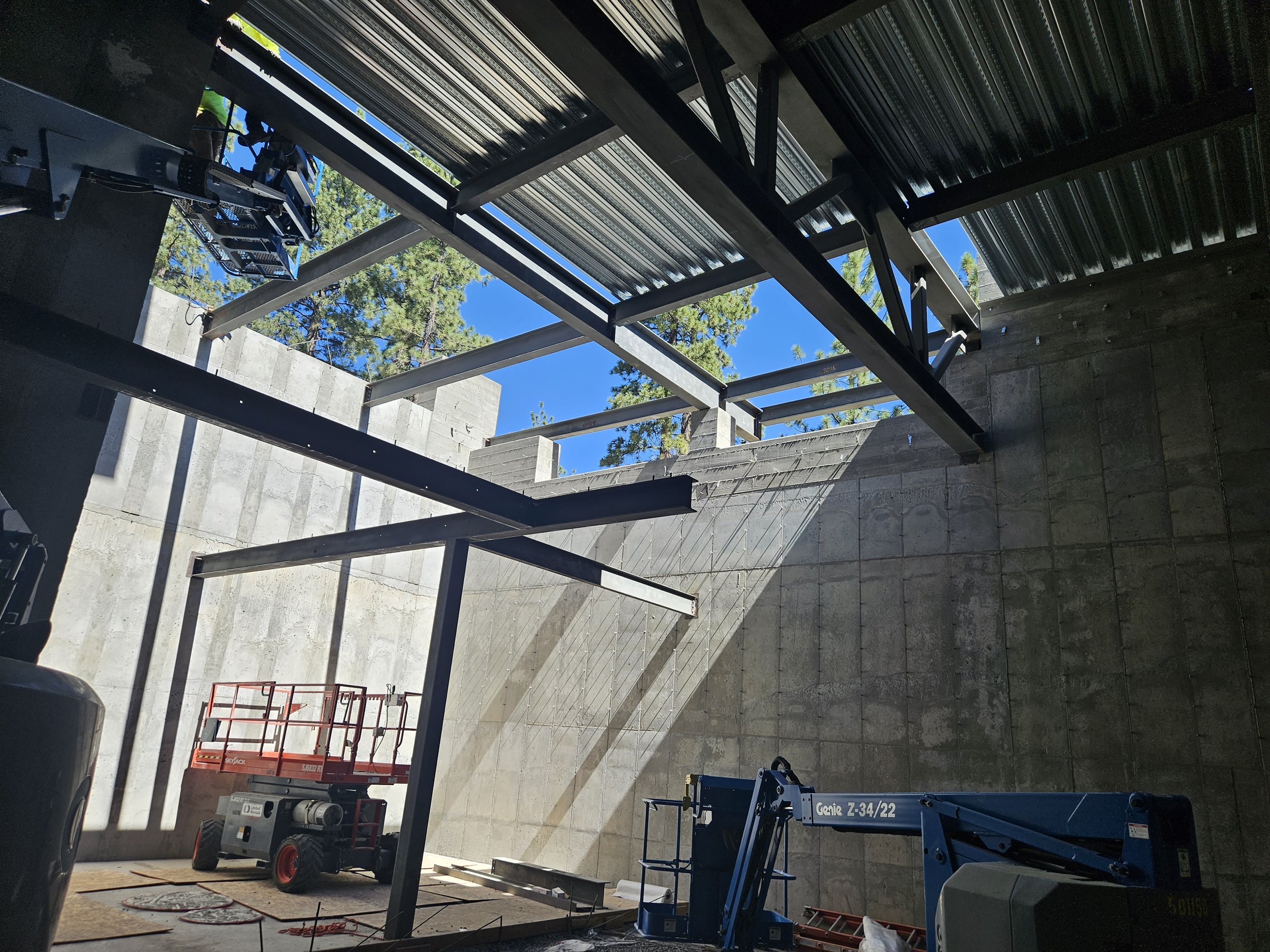STEEL TRUSS IN UNDERGROUND CONCRETE BASEMENT ADDITION.jpg