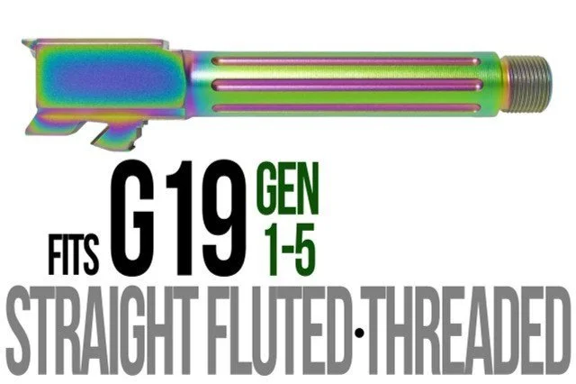 Straight Fluted Threaded Compact Barrel in Radioactive