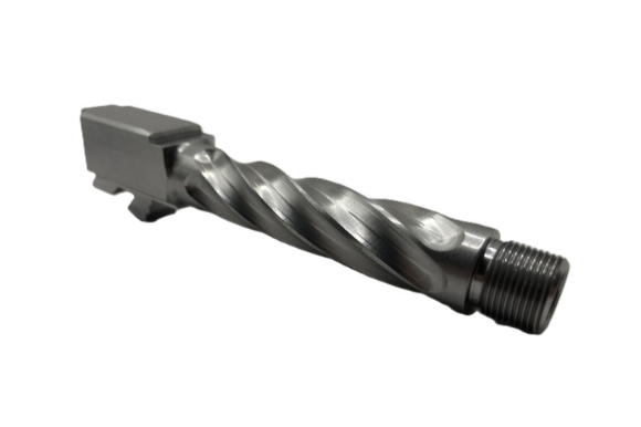 Chunky Spiral Fluted Stainless Threaded Compact Barrel