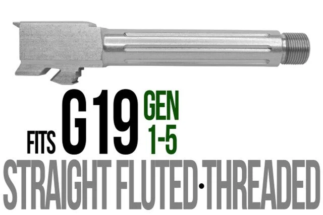 Straight-Fluted Threaded Compact Stainless Barrel