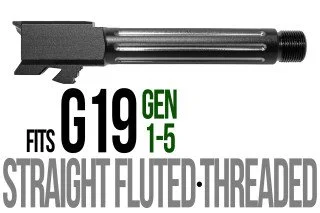 Two Tone Straight Fluted Threaded Compact Barrel