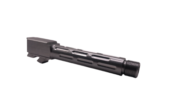 Morse Code Naked Stainless Threaded Compact Barrel