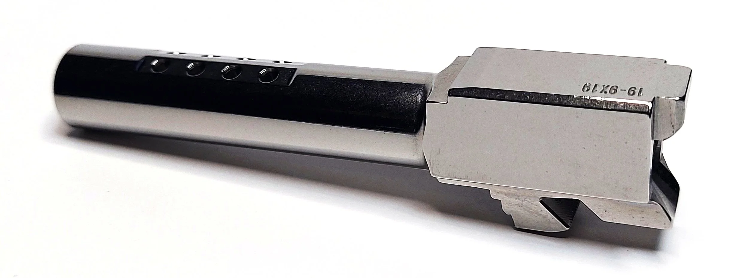Ported, Polished, Match Grade and Crown Cut, Stainless Steel Compact Barrel