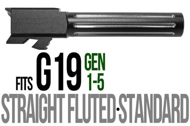 Two Tone Straight Fluted Standard Compact Barrel