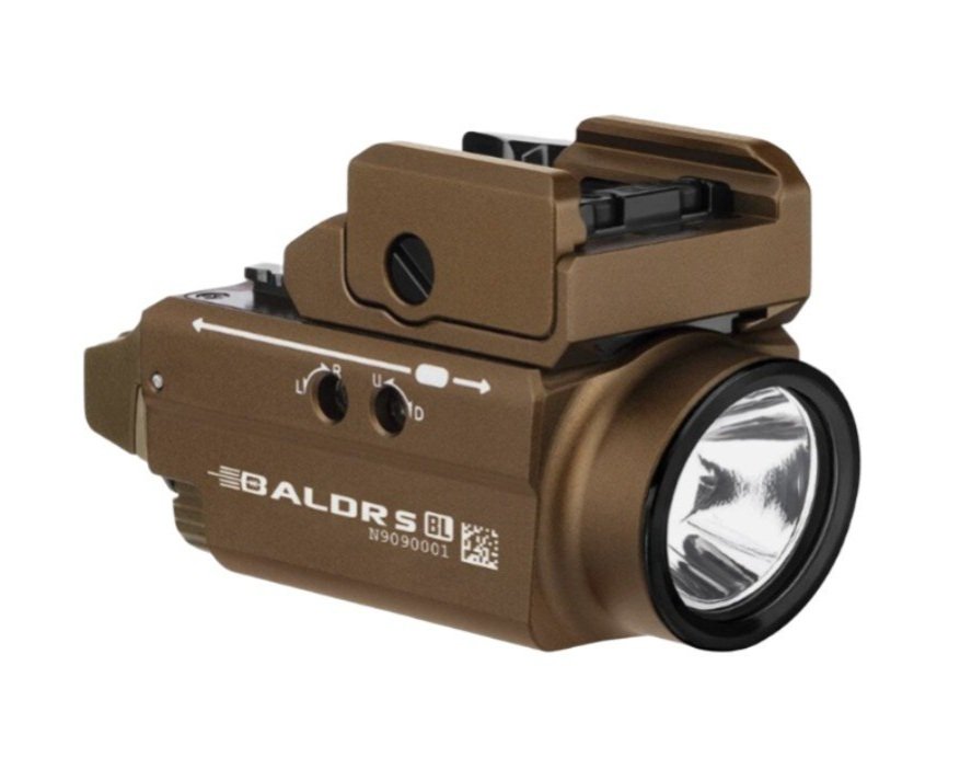 Olight Baldr S Rechargeable Weapon Light/Laser, Desert Tan