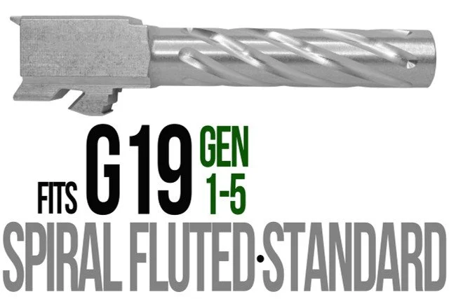 Spiral-Fluted Standard Compact Stainless Steel Barrel