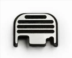 Black on Silver Slide Cover Plate
