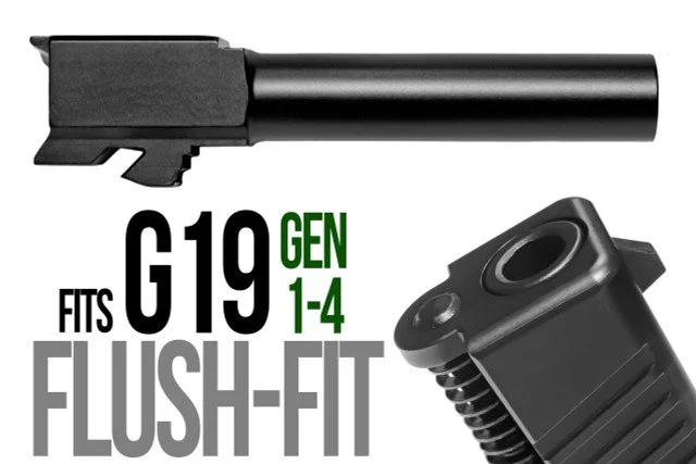 Flush-Fit Black Compact Barrel Fits Gen 1-5