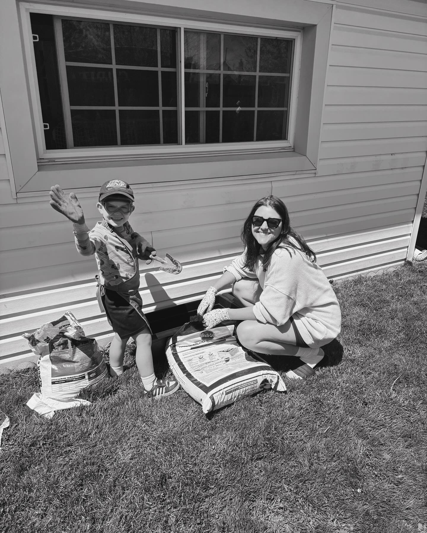 Dirt under our nails, sun on our faces, and a boy who makes it all worth it. 

Happy Mother&rsquo;s Day to the moms doing it their way 💕