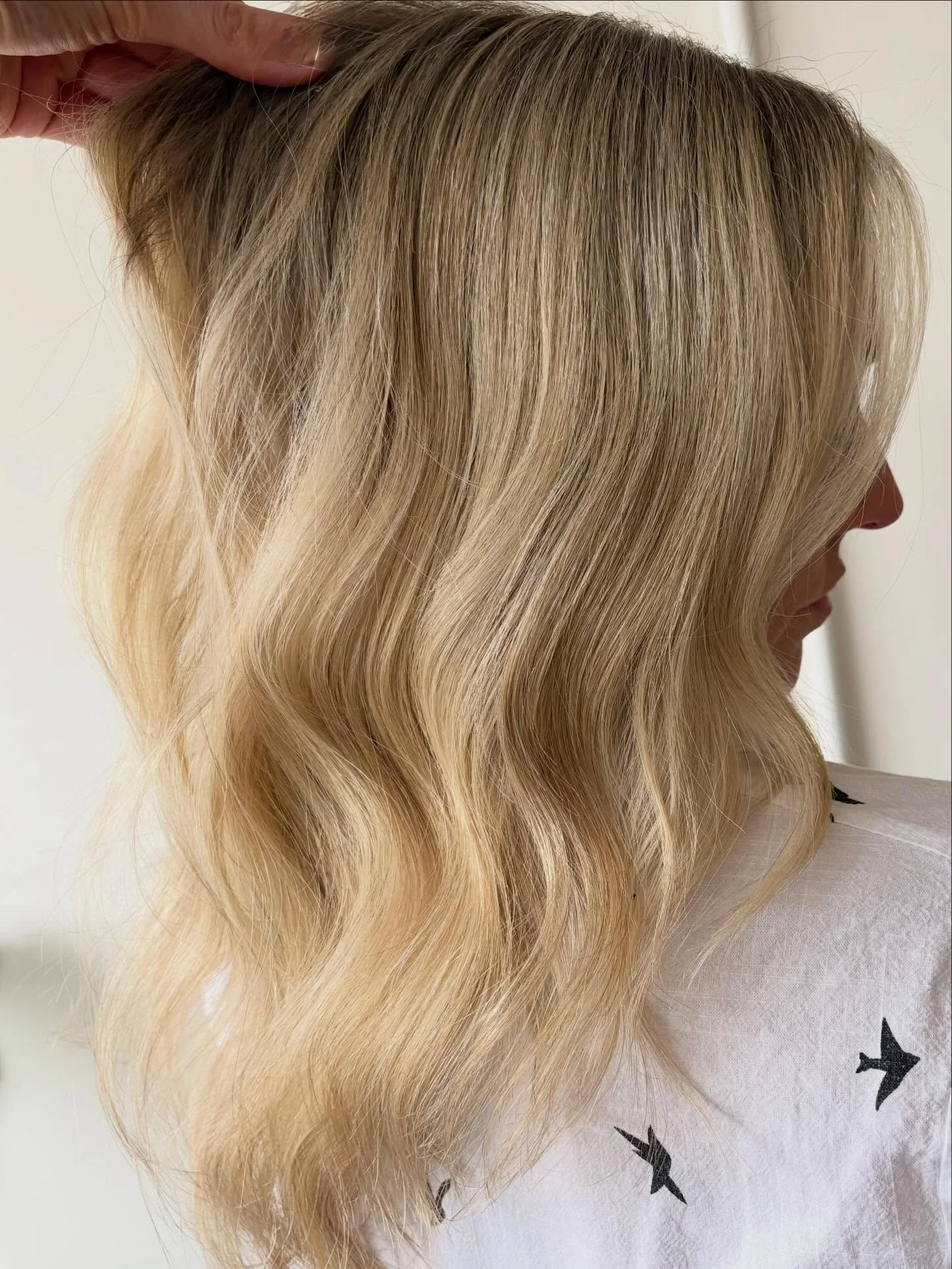 Adding in some dimension, to blur the line of demarcation and make those highlights pop!

And a little wet balayage of course&hellip;

Pre-Colour Treatment:
Metal Detox Pre-Treatment Spray

Highlights:
Blonde Studio 8 + 20 volume

Root Shadow between