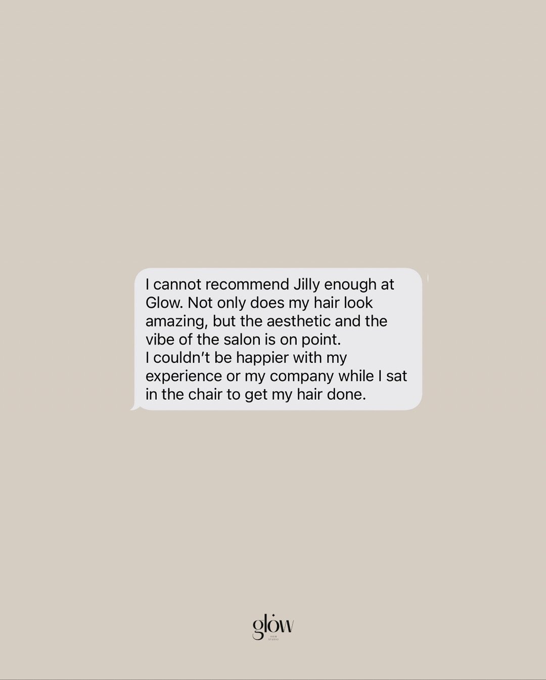 Kind words for our owner and senior stylist, Jillian 🤍

We have limited availability before the new year, book with one of our stylists via the link in our bio, or send us a DM! Our messages are always open for questions and new clients are always w