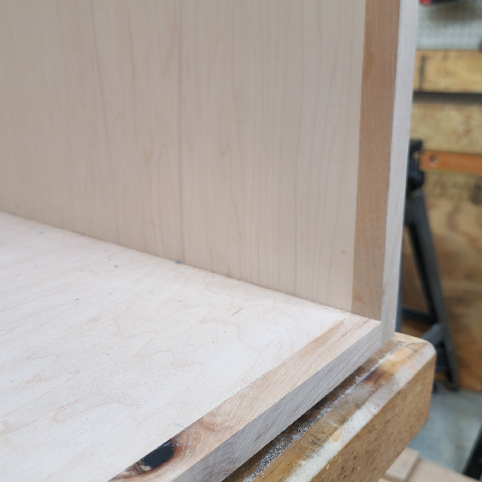 Finished milling all the hickory and made some face frames for the base cabinets on this kitchen pantry cabinet build I'm working on. Went with a minimal face frame for these. These are going to have full overlay drawers and I wanted to maximize sp