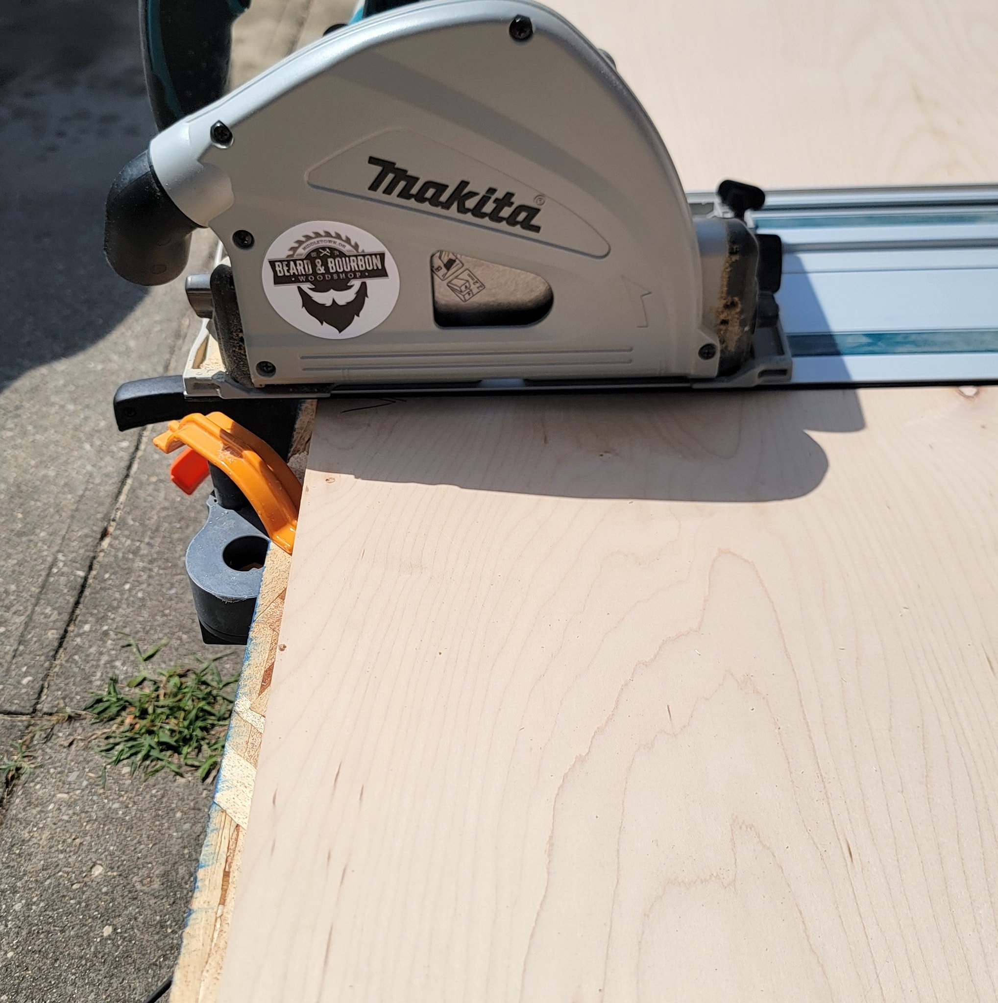 Other than upgrading my ancient table saw to a new one, this Makita track saw is the best purchase I've made for my shop.  When I started building kitchen cabinets, I was using just a circular saw and a not-so-great edge guide to break down  plywood.