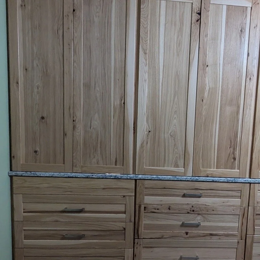 Ok, it's been a while since I've posted anything, but I've been really busy and just haven't stopped to make time for social media lately. I'm finally able to post these pictures of my first set of kitchen cabinets that I built.  These are floor to c