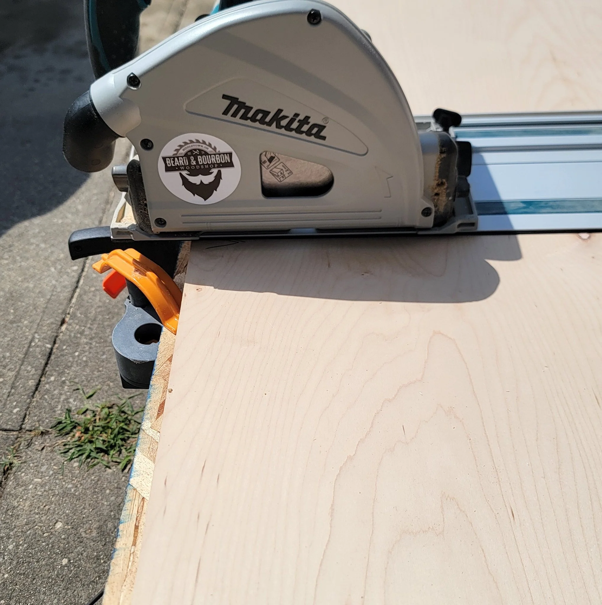 Other than upgrading my ancient table saw to a new one, this Makita track saw is the best purchase I've made for my shop.  When I started building kitchen cabinets, I was using just a circular saw and a not-so-great edge guide to break down  plywood.