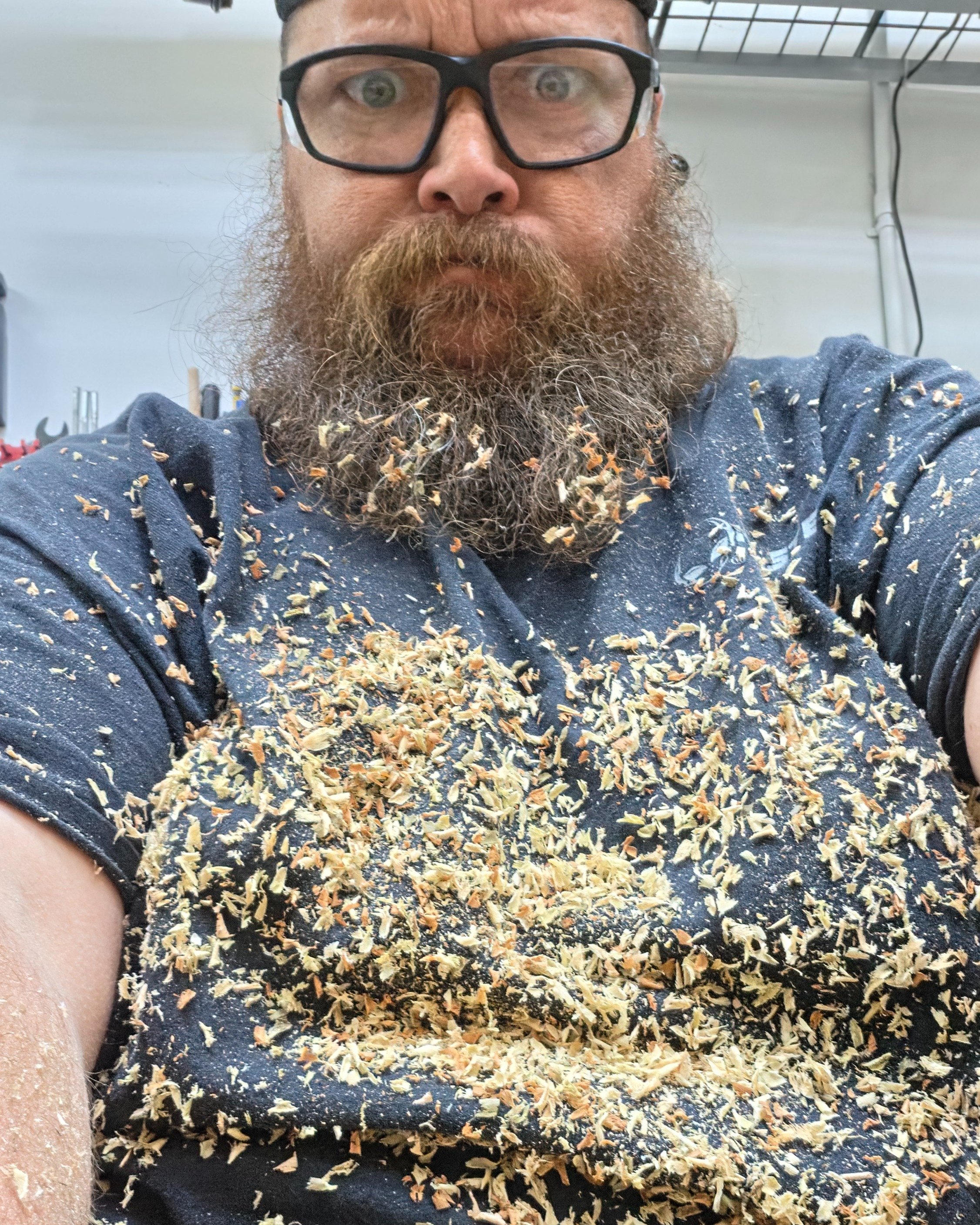 Do I have something in my beard? 

#woodworking #woodworker #woodworkinglife #woodworkingcommunity