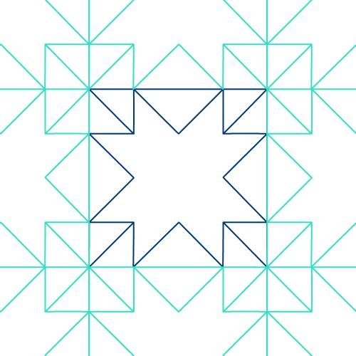 Notched Star Square