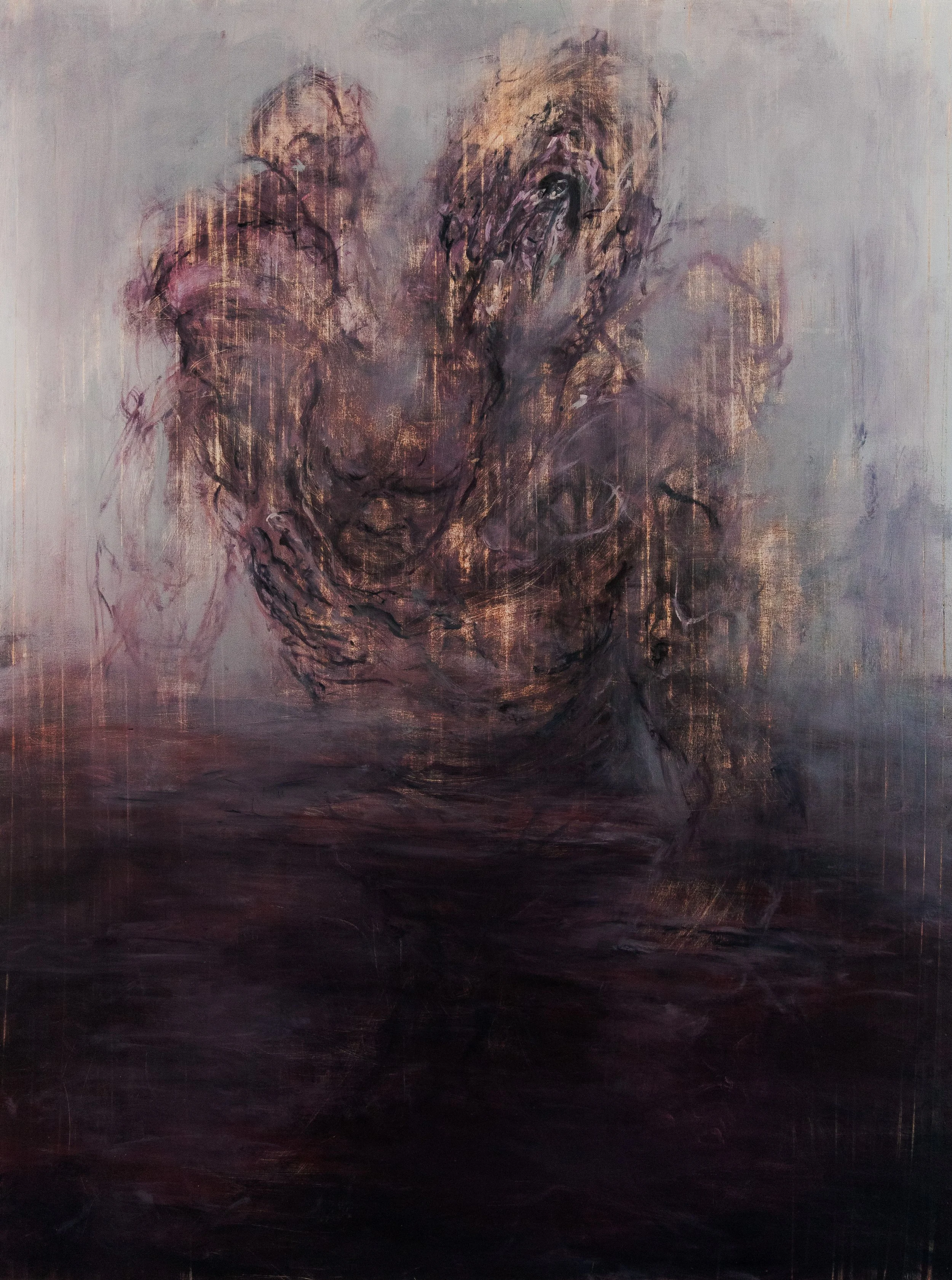 2024
Wailing (The Grief Cycle)
36" x 48"
Oil on Wood 