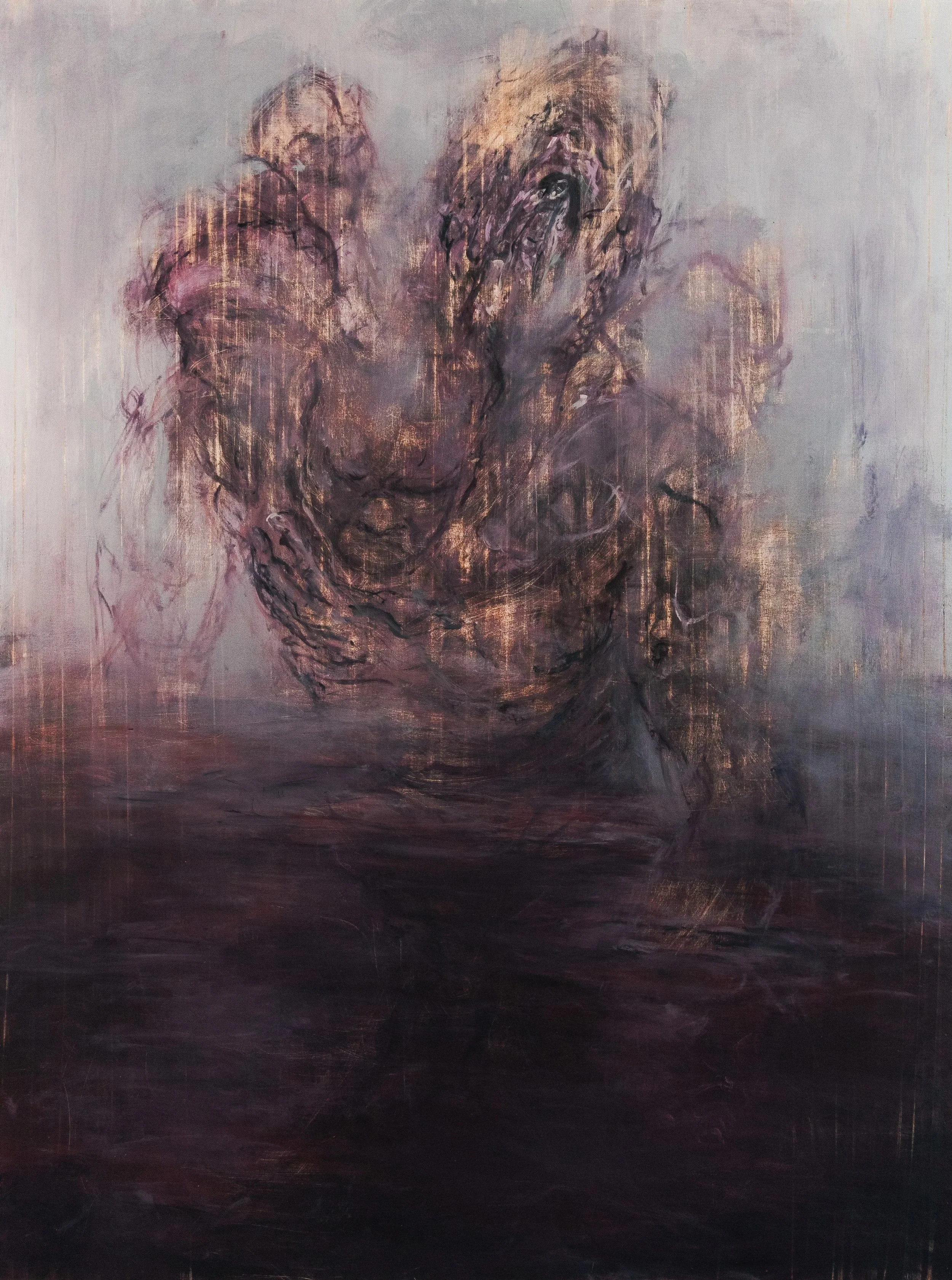 2024
Wailing (The Grief Cycle)
36" x 48"
Oil on Wood 