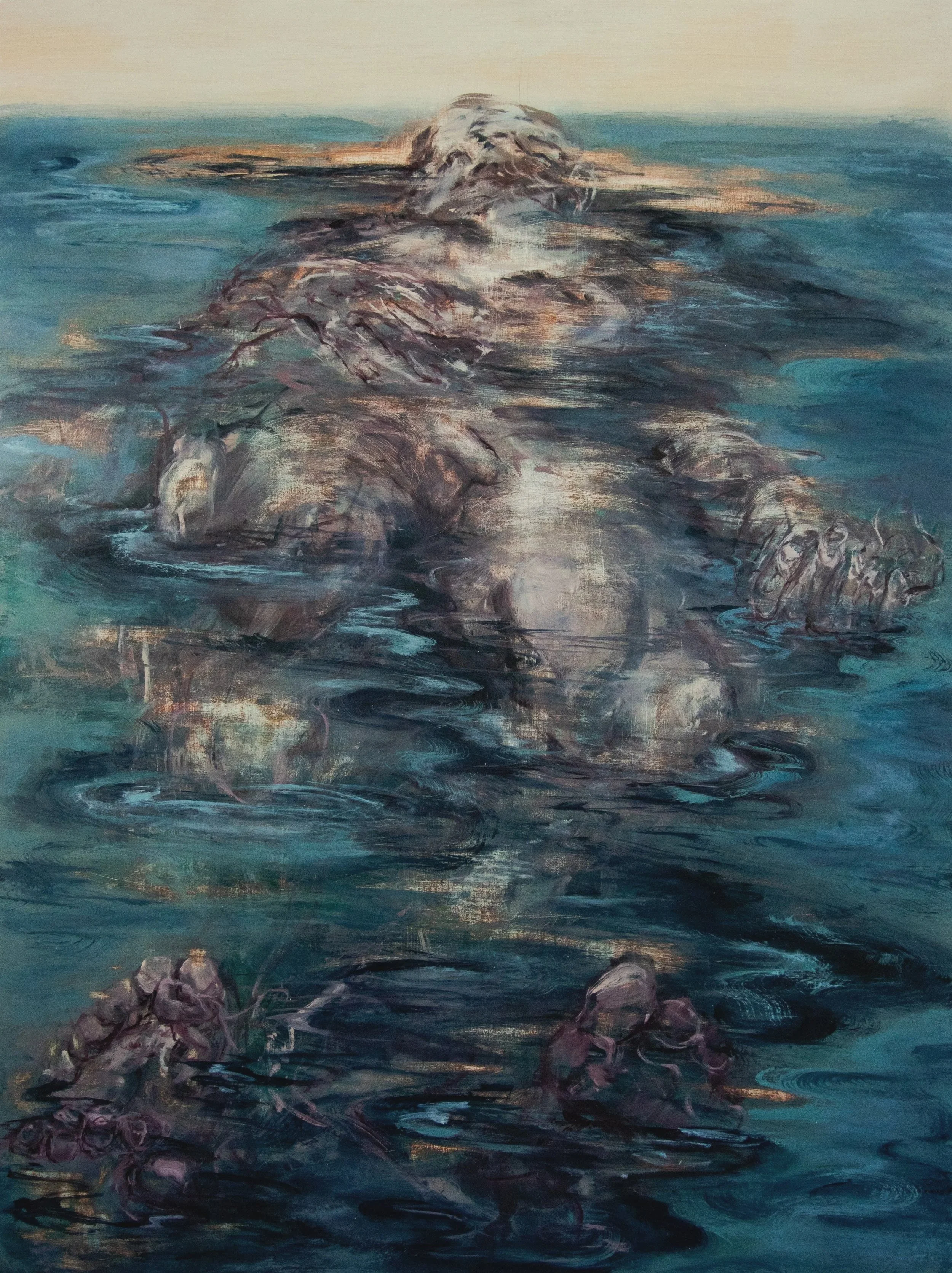 2024
Surrender (The Grief Cycle)
36" x 48"
Oil on Wood 