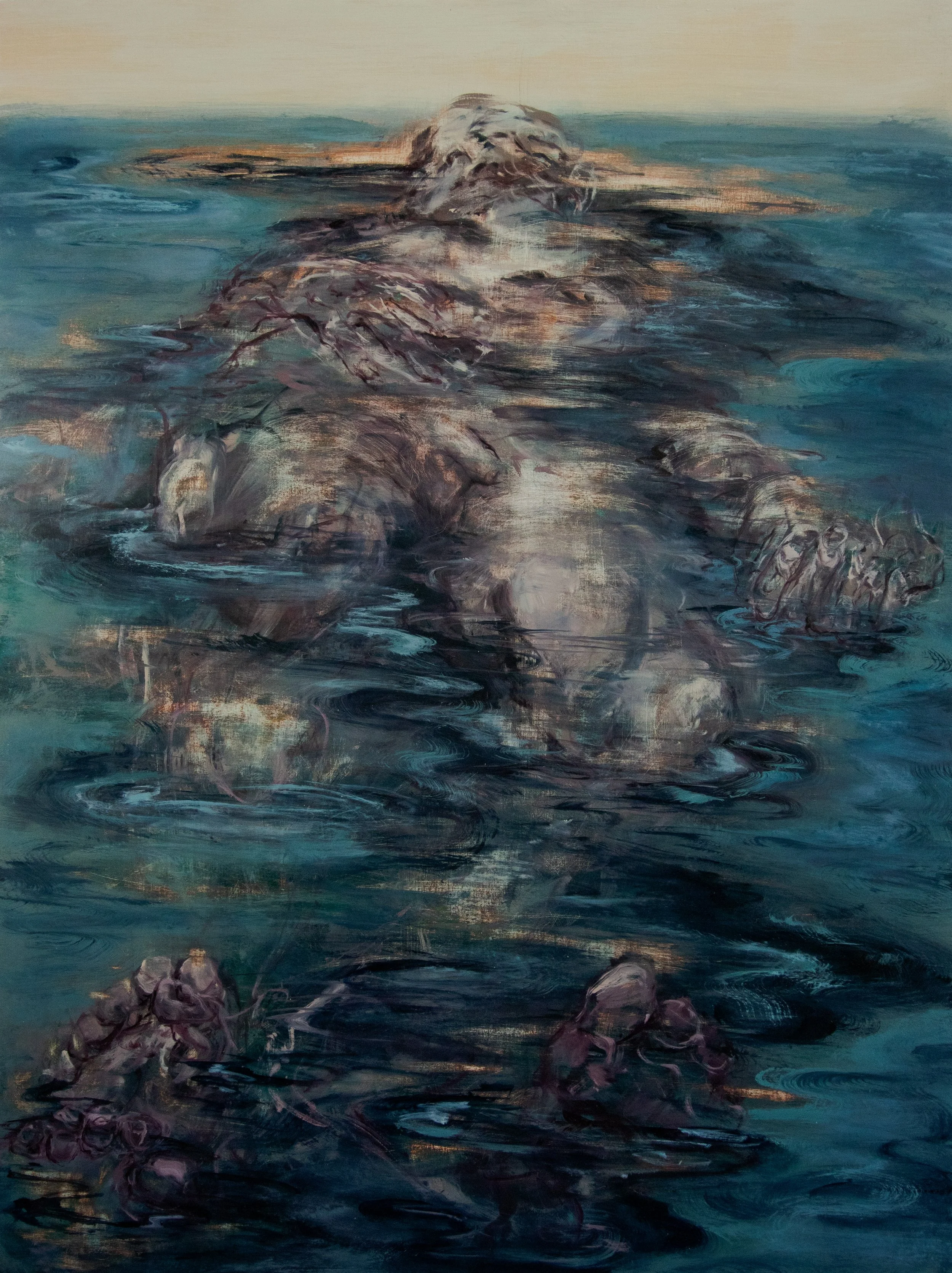 2024
Surrender (The Grief Cycle)
36" x 48"
Oil on Wood 