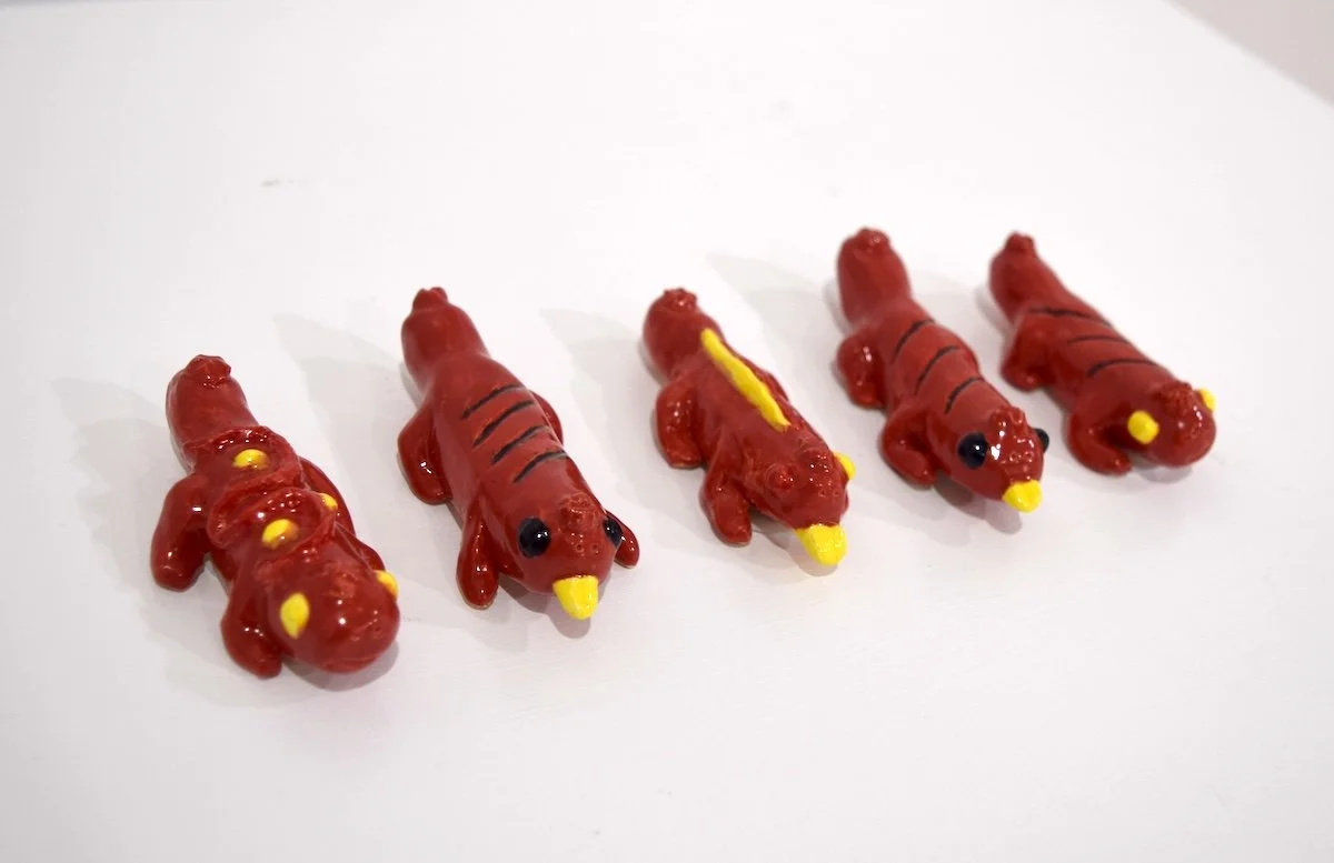 "Hot Dog Skinks" Ceramic, by Normal Guy Ted