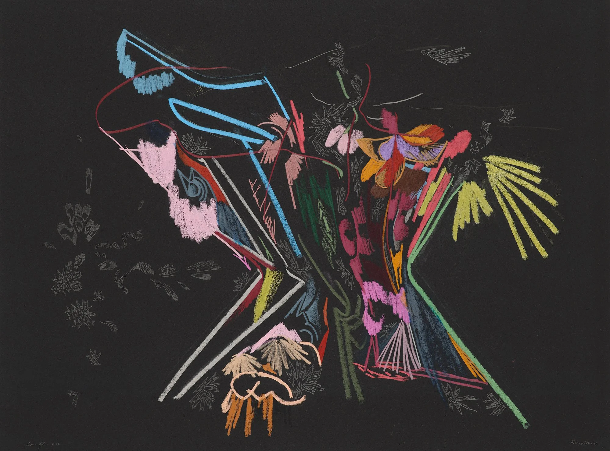 "Aftermath 12" Mixed media, by Laura Corsiglia