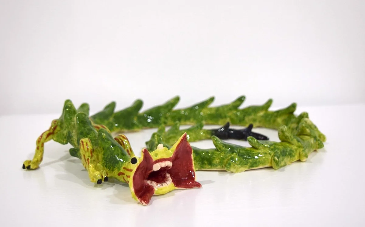 "Toad Headed Agama Dragon" Ceramic, by Normal Guy Ted