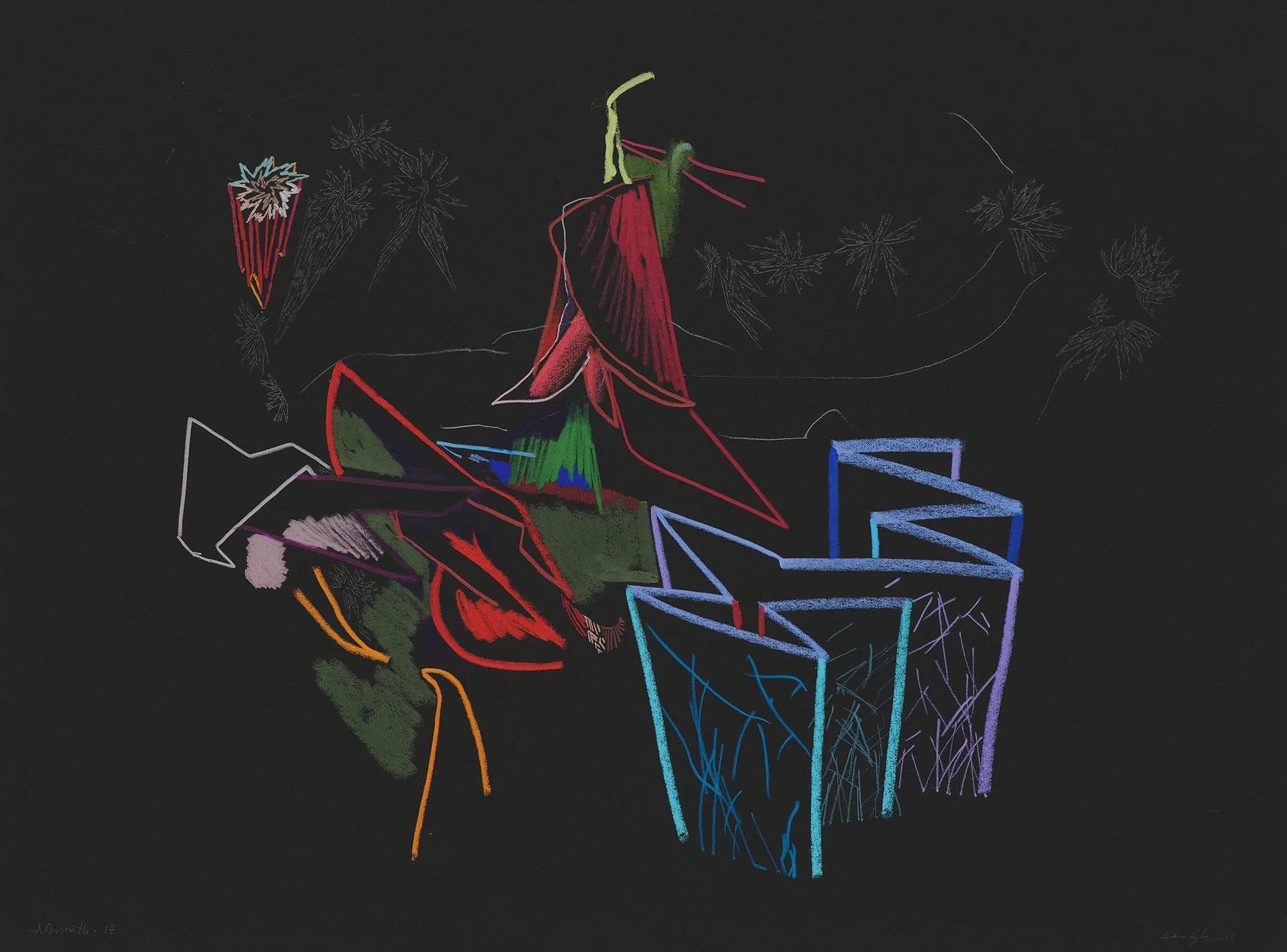 "Aftermath 17" Mixed media, by Laura Corsiglia