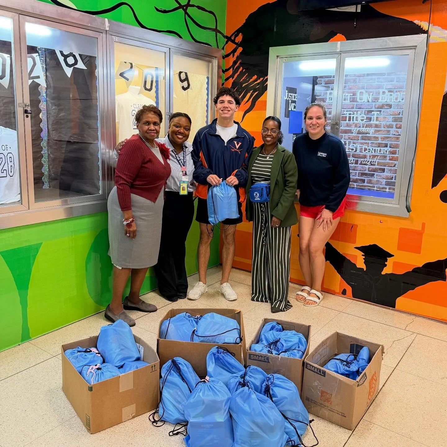 This week, One Small Chance delivered 50+ hygiene kits to students at John Marshall, Henrico, Mechanicsville, and Caroline High Schools.

From deodorant to soap to toothpaste, these supplies go a long way in helping students focus on school, not stre
