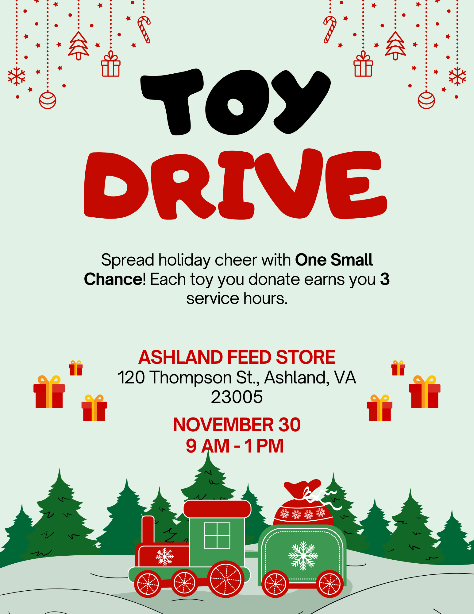 Holly Jolly Toy Drive — ONE SMALL CHANCE