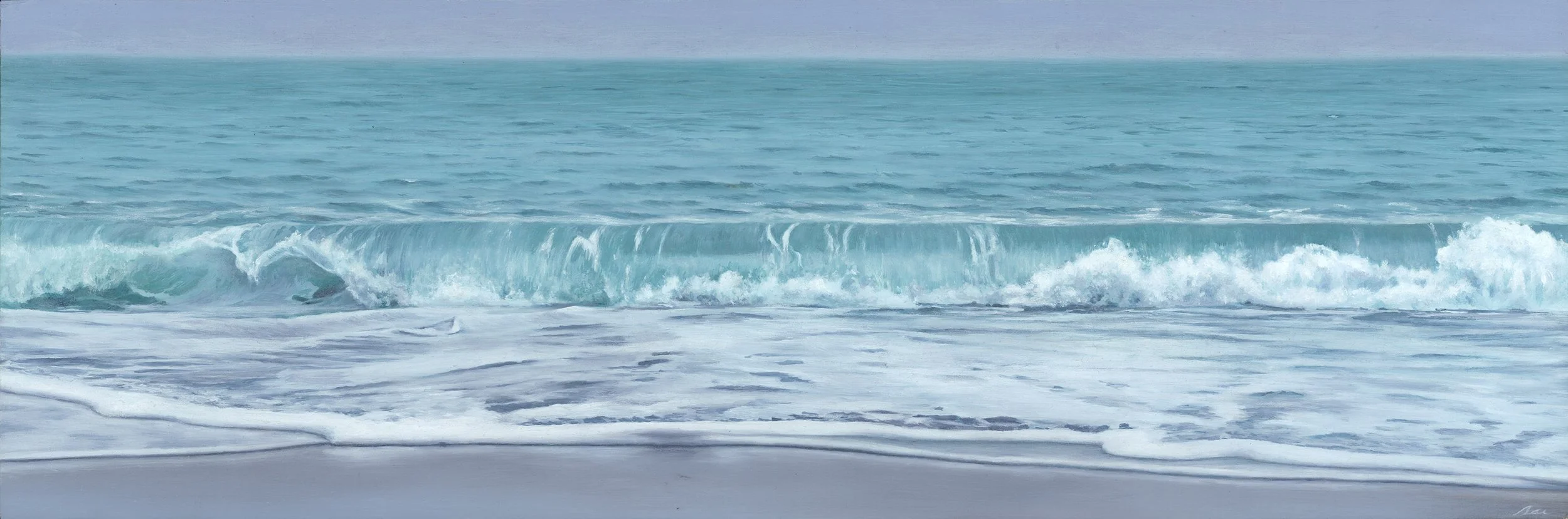 NAVARRO (2024), 
oil on gessobord, 
8 x 24 in